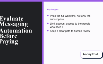 How Small Teams Should Evaluate Messaging Automation Before Paying